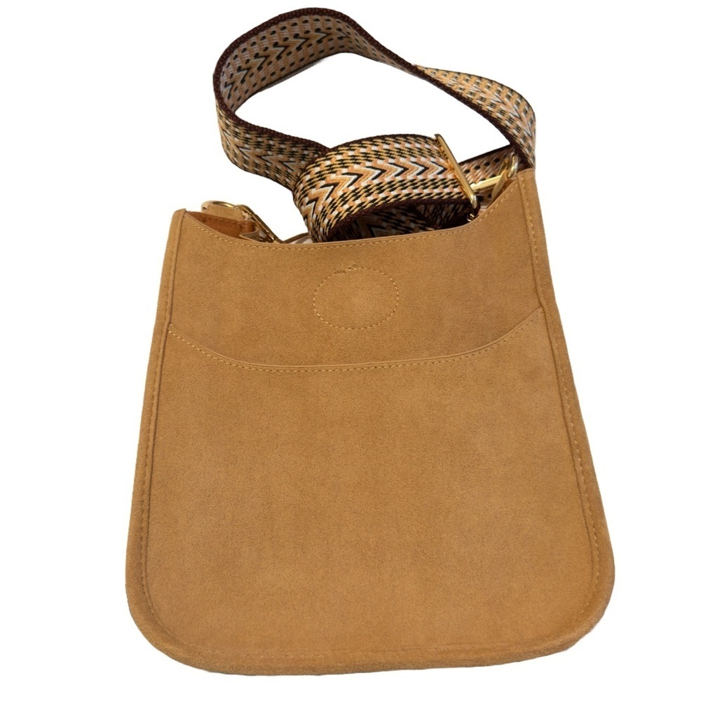 Ah.Adorned - Mini Vegan Suede Leather Messenger Bag With Strap - Nwot